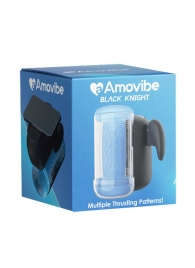 Инновационный робот-мастурбатор Black Knight с функцией пенетрации - Amovibe - в Ангарске купить с доставкой