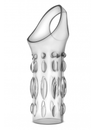 Прозрачная насадка на пенис Stretchy Studded Penis Sleeve Ring - Blush Novelties - в Ангарске купить с доставкой