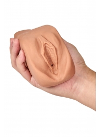 Маструбатор-вагина с вибрацией Soft   Wet Renata Realistic Tan Masturbator - Blush Novelties - в Ангарске купить с доставкой
