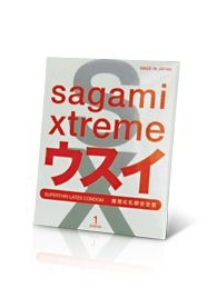 Ультратонкий презерватив Sagami Xtreme SUPERTHIN - 1 шт. - Sagami - купить с доставкой в Ангарске