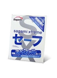 Презерватив Sagami Xtreme Ultrasafe с двойным количеством смазки - 1 шт. - Sagami - купить с доставкой в Ангарске