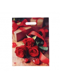 Пакет с принтом в виде роз (31х40 см) - Сима-Ленд - купить с доставкой в Ангарске