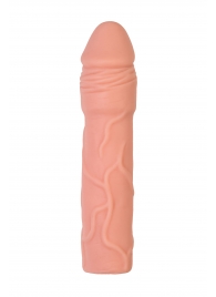 Телесная удлиняющая насадка с подхватом - 19 см. - ToyFa - в Ангарске купить с доставкой