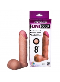 Фаллическая насадка для страпона UNICOCK 8  - 20 см. - LOVETOY (А-Полимер) - купить с доставкой в Ангарске