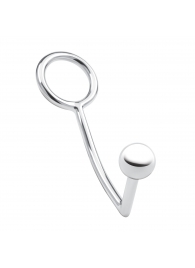 Кольцо на пенис с анальным стимулятором Stainless Steel Anal Hook   Cock Ring - BlueLine - в Ангарске купить с доставкой
