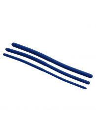 Набор из 3 синих силиконовых уретральных расширителей Invasion Silicone Urethral Sound Trainer Set - XR Brands - купить с доставкой в Ангарске