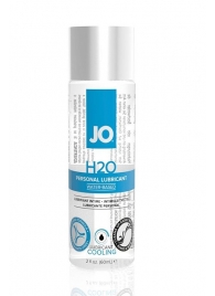 Охлаждающий лубрикант на водной основе JO Personal Lubricant H2O COOLING - 60 мл. - System JO - купить с доставкой в Ангарске