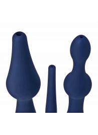 Набор из 3 универсальных насадок для анального душа Universal 3 Piece Silicone Enema Attachment Set - XR Brands - купить с доставкой в Ангарске