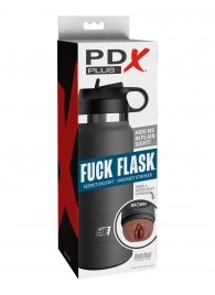 Смуглый мастурбатор-вагина в корпусе-бутылке F*ck Flask - Pipedream - в Ангарске купить с доставкой