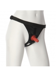 Трусики со штырьком для фиксации насадок Ultra Harness with Plug - Doc Johnson - купить с доставкой в Ангарске