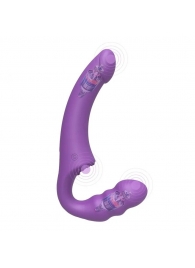 Фиолетовый безремневой страпон Straples Strap-On Dildo - Erokay - купить с доставкой в Ангарске
