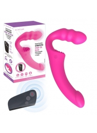 Розовый безремневой страпон Straples Strap-On Dildo - Erokay - купить с доставкой в Ангарске