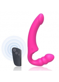 Розовый безремневой страпон Straples Strap-On Dildo - Erokay - купить с доставкой в Ангарске