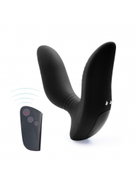 Черный вибромассажер простаты 3,5’’ Remote Control Curve P-spot Massager - 12 см. - Erokay - в Ангарске купить с доставкой