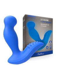Синий вибромассажер простаты 3,5’’ P-spot Massager - 12,5 см. - Erokay - в Ангарске купить с доставкой