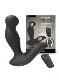 Черный вибромассажер простаты 3,5’’ Remote Control P-spot Massager - 12,5 см. - Erokay - в Ангарске купить с доставкой