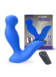 Синий вибромассажер простаты 3,5’’ Remote Control P-spot Massager - 12,5 см. - Erokay - в Ангарске купить с доставкой