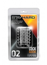 Прозрачная насадка на пенис с шишечками STAY HARD COCK SLEEVE 02 CLEAR - Blush Novelties - в Ангарске купить с доставкой