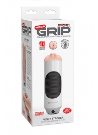 Мастурбатор-вагина Extreme Toyz Mega Grip Vibrating Stroker Mouth - Pipedream - в Ангарске купить с доставкой