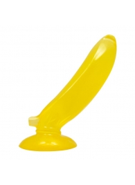 Желтый стимулятор в форме банана - 17 см. - Baile