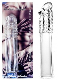 Прозрачная насадка-удлинитель Perfect Sleeve - 19 см. - Boys of Toys - в Ангарске купить с доставкой