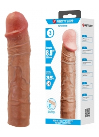 Удлиняющая насадка на пенис Chelsea - 22,5 см. - Baile - в Ангарске купить с доставкой