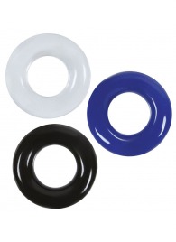 Набор из 3 эрекционных колец без рельефа - Boys of Toys - в Ангарске купить с доставкой