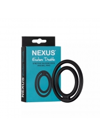 Черное двойное эрекционное кольцо Nexus Enduro Double - Nexus Range - в Ангарске купить с доставкой