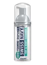 Очищающая пенка для игрушек и тела Toy   Body Cleaner Foamer - 47 мл. - Swiss navy - купить с доставкой в Ангарске