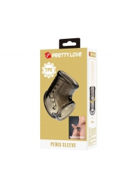 Дымчатая насадка на пенис и мошонку - Baile - в Ангарске купить с доставкой