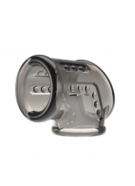 Дымчатая насадка на пенис и мошонку - Baile - в Ангарске купить с доставкой