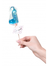 Голубой леденец в форме члена со вкусом блю кюрасао - 80 гр. - Sosuчki - купить с доставкой в Ангарске