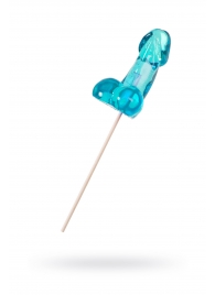 Голубой леденец в форме члена со вкусом блю кюрасао - 80 гр. - Sosuчki - купить с доставкой в Ангарске