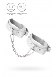 Белые мини-оковы со скруглёнными углами - Pecado - купить с доставкой в Ангарске