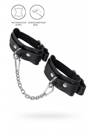 Черные мини-оковы со скруглёнными углами - Pecado - купить с доставкой в Ангарске