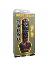 Черно-красная мини-машина на присоске Tendril Thruster - 21,6 см. - Doc Johnson - купить с доставкой в Ангарске