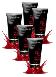 Набор из 5 съедобных лубрикантов JUJU со вкусом вишни - JuJu - купить с доставкой в Ангарске