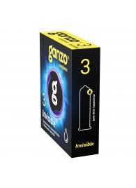 Супертонкие презервативы Ganzo Invisible - 3 шт. - Ganzo - купить с доставкой в Ангарске