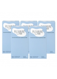 Набор из 5 упаковок ультратонких презервативов Pleasure Lab (по 12 шт.) - Pleasure Lab - купить с доставкой в Ангарске