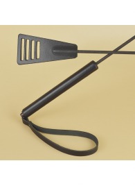 Черный кожаный стек «Сириус» - 60 см. - Sitabella - купить с доставкой в Ангарске