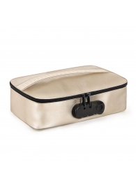 Золотистая сумочка для хранения игрушек Discreet Box - Dorcel - купить с доставкой в Ангарске
