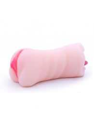 Телесный двусторонний мастурбатор - вагина и ротик - Boys of Toys - в Ангарске купить с доставкой