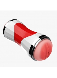 Двусторонний мастурбатор в колбе Power Grip Cup - вагина и ротик - Boys of Toys - в Ангарске купить с доставкой