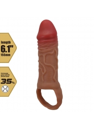 Реалистичная насадка на член Peirre - 15,5 см. - Baile - в Ангарске купить с доставкой