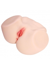 Мастурбатор-полуторс с двойным слоем материала и вибрацией Jenny Onahole Real Vagina - KOKOS - в Ангарске купить с доставкой