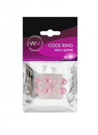 Прозрачная насадка на пенис с цветными шариками - Erowoman-Eroman - в Ангарске купить с доставкой