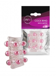 Прозрачная сквозная насадка на пенис с цветными шариками - Erowoman-Eroman - в Ангарске купить с доставкой