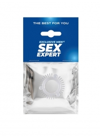 Эластичное эрекционное кольцо с 3 шариками и шипами - Sex Expert - в Ангарске купить с доставкой