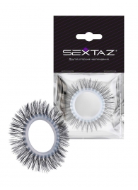 Круглое эрекционное кольцо с длинными «ресничками» - Sextaz - в Ангарске купить с доставкой