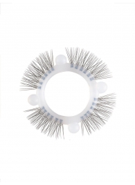 Эластичное кольцо с «ресничками» и 4 шариками - Sextaz - в Ангарске купить с доставкой